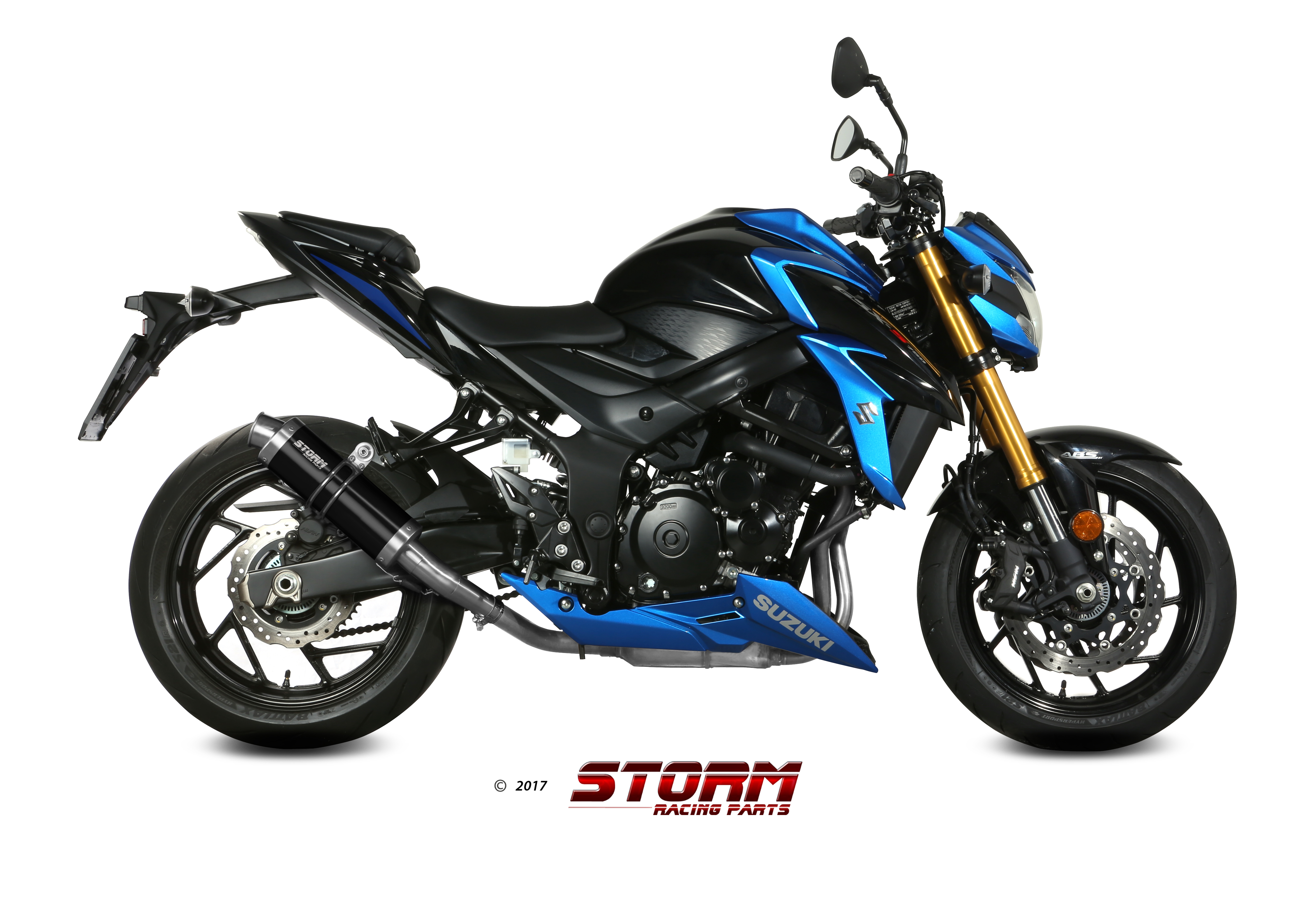 Scarico SUZUKI GSX-S 750 Storm Gp Inox Nero S.048.LXSB