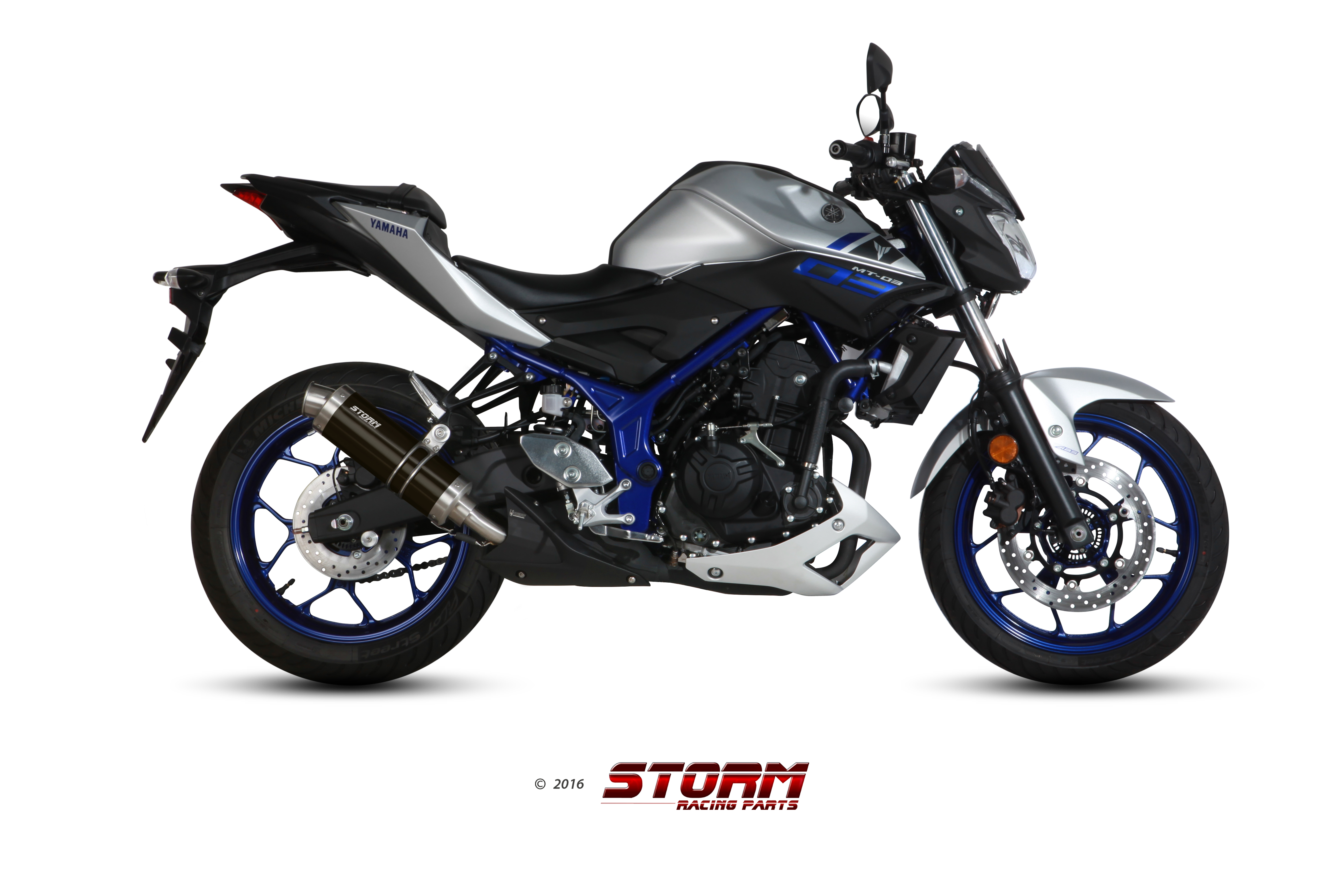 Scarico YAMAHA MT-03 Storm Gp Inox negro Y.055.LXSB