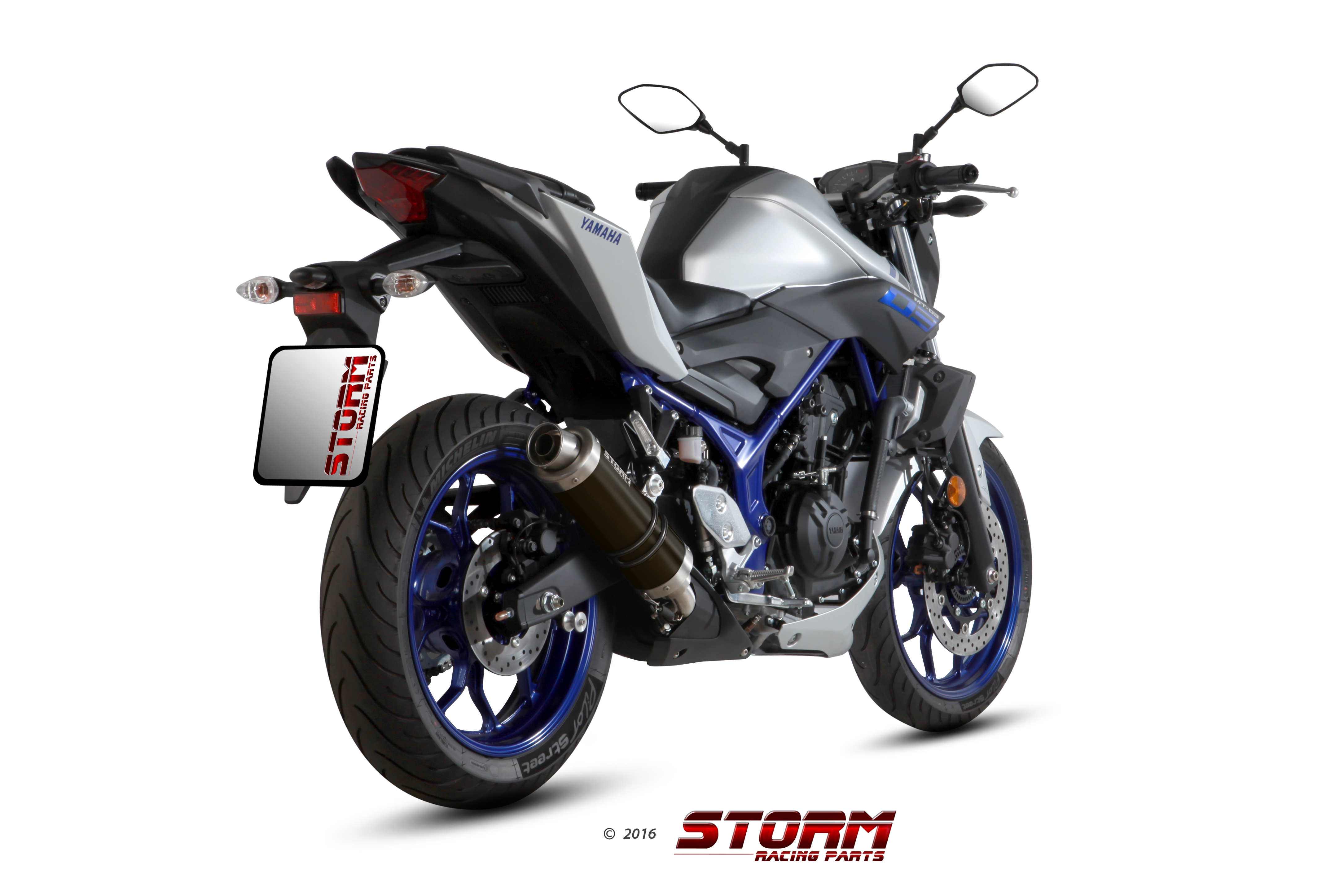 Scarico YAMAHA MT-03 Storm Gp Inox Nero Y.055.LXSB