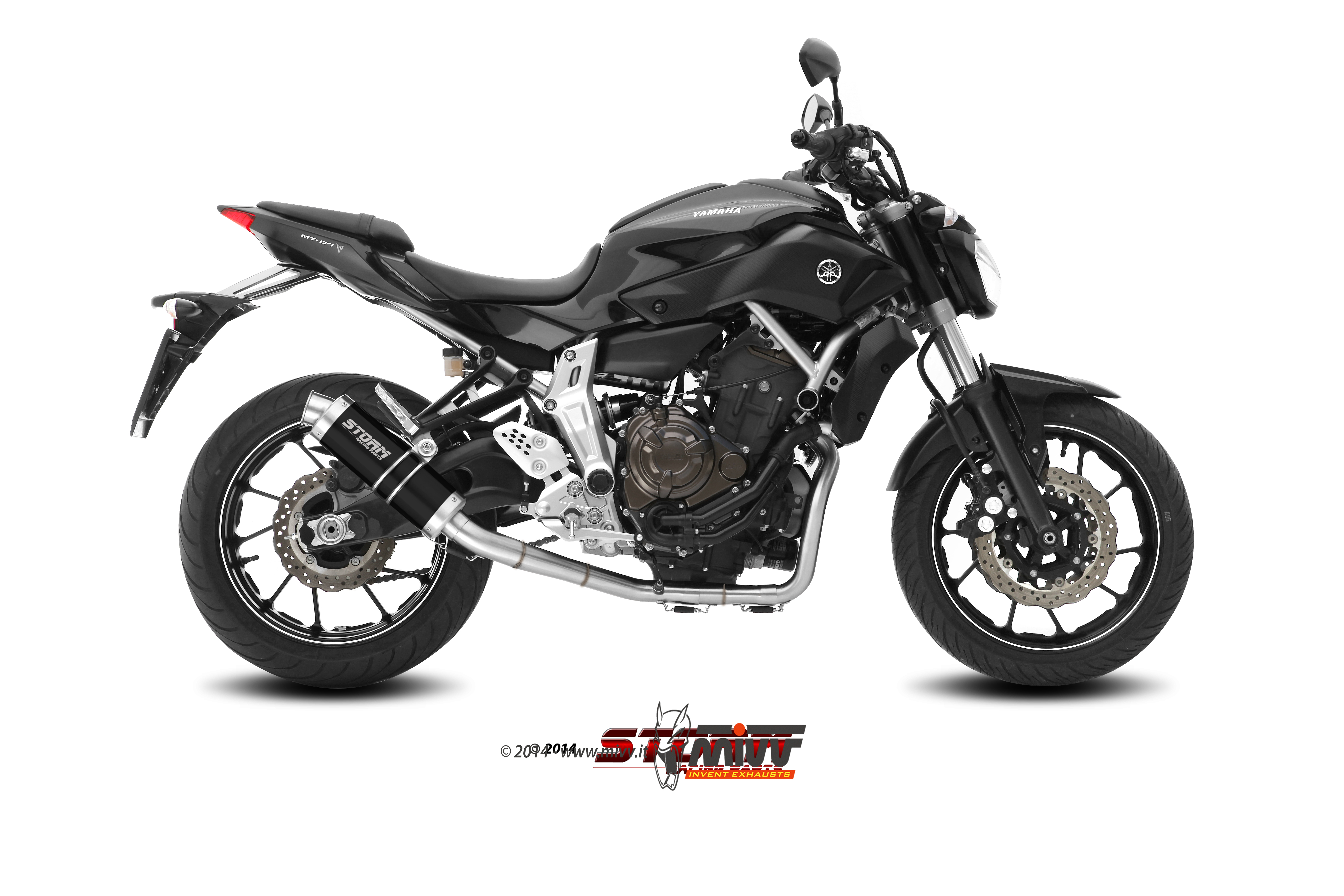 Scarico YAMAHA MT-07 / FZ-07 Storm Gp Inox negro Y.045.LXSB