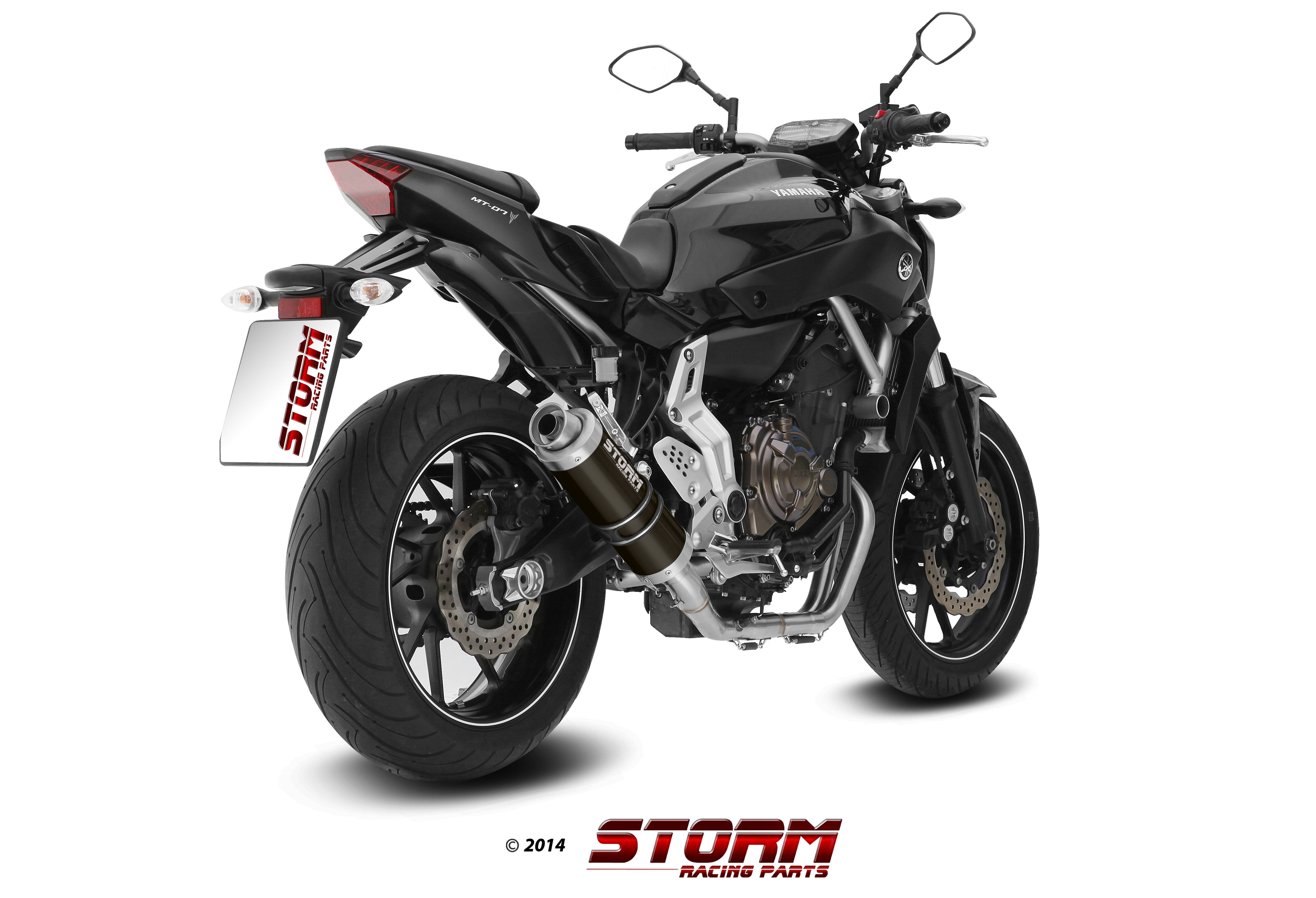 Scarico YAMAHA MT-07 / FZ-07 Storm Gp Inox negro Y.045.LXSB