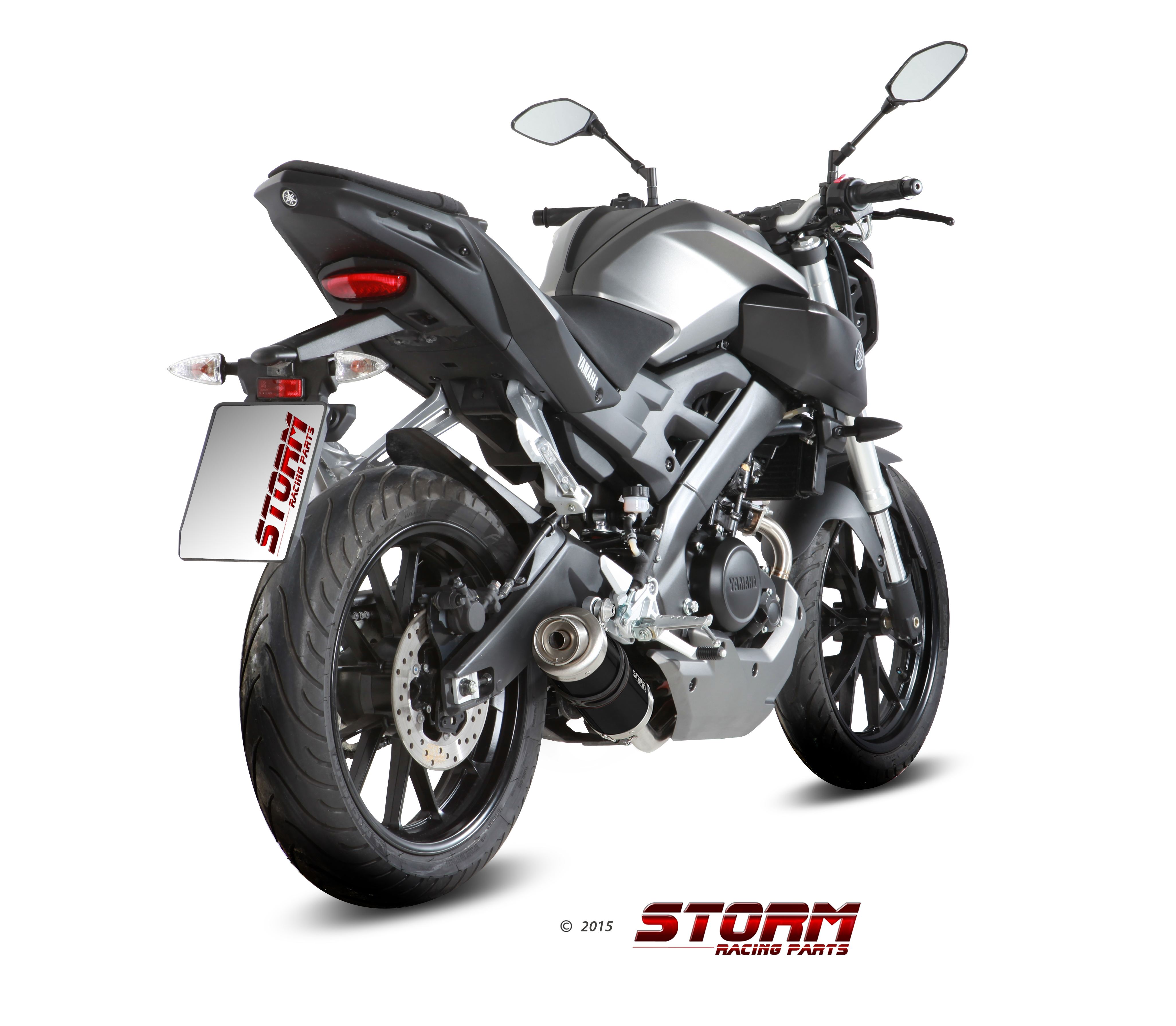 Scarico YAMAHA MT-125 Storm Gp Inox Nero Y.047.LXSB