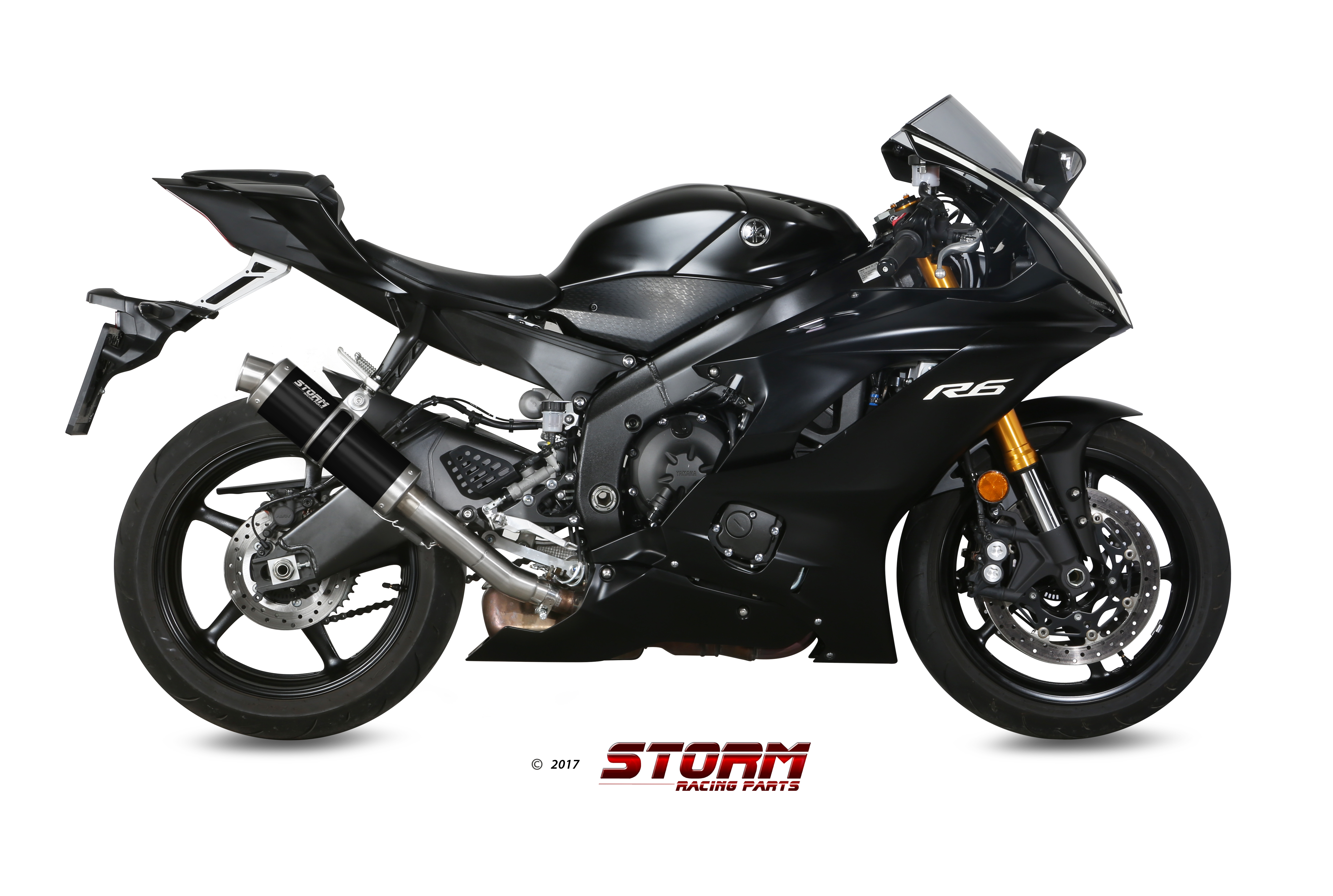 Scarico YAMAHA YZF 600 R6 Storm Gp Inox Nero Y.063.LXSB