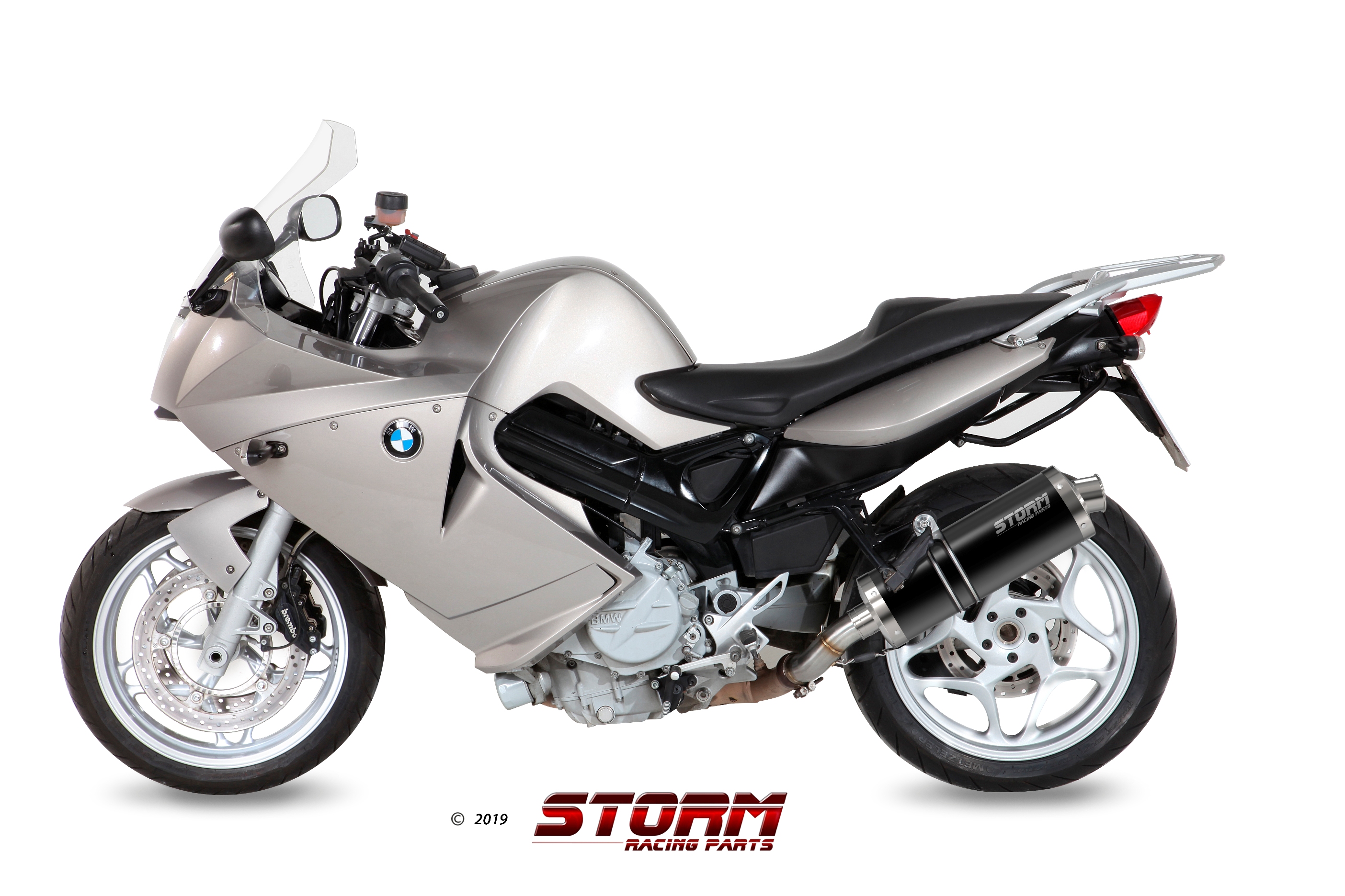 Scarico BMW F 800 S / ST Storm Oval Inox Nero B.023.LX2B