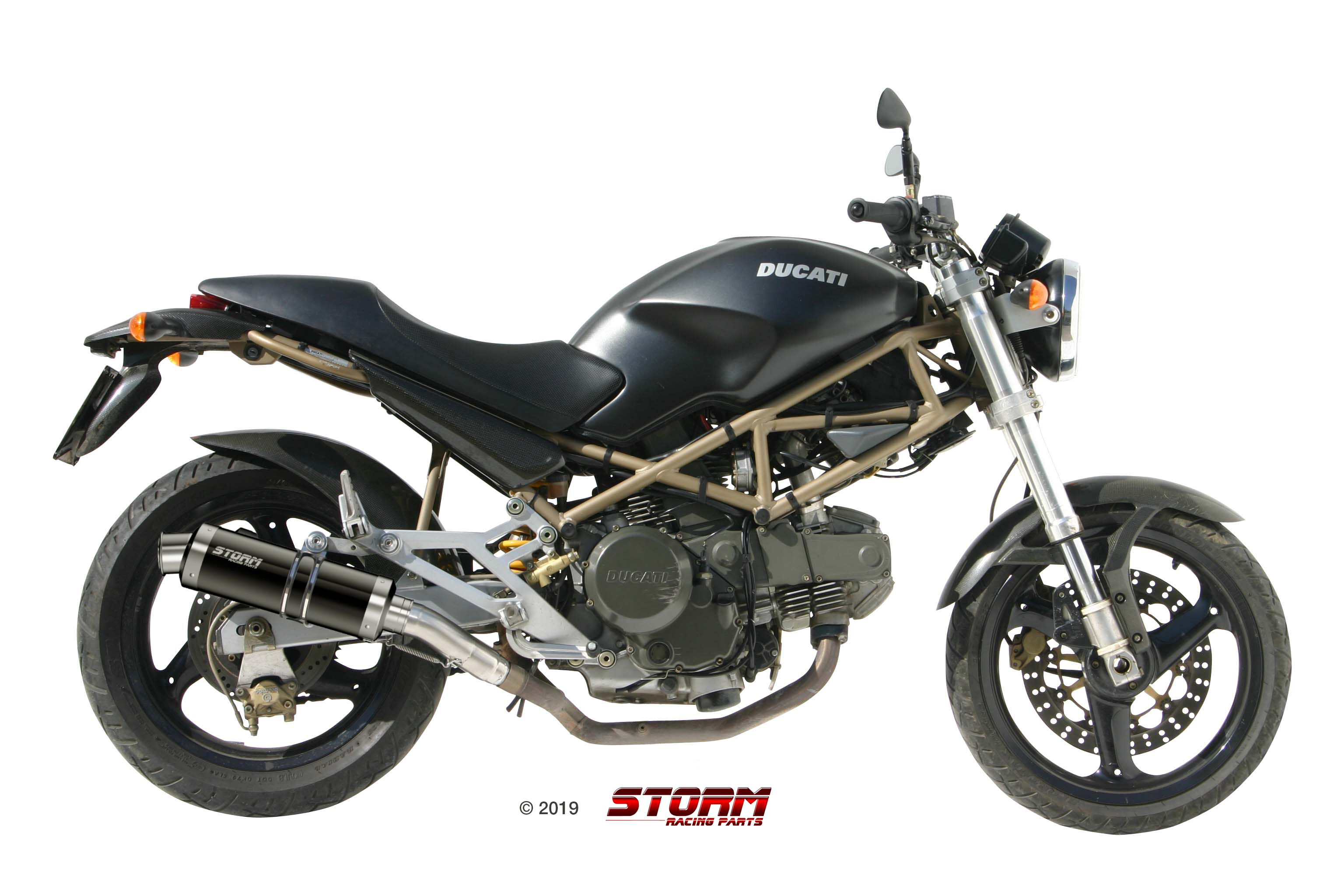 Scarico DUCATI MONSTER 600 Storm Gp Inox Nero D.016.LXSB