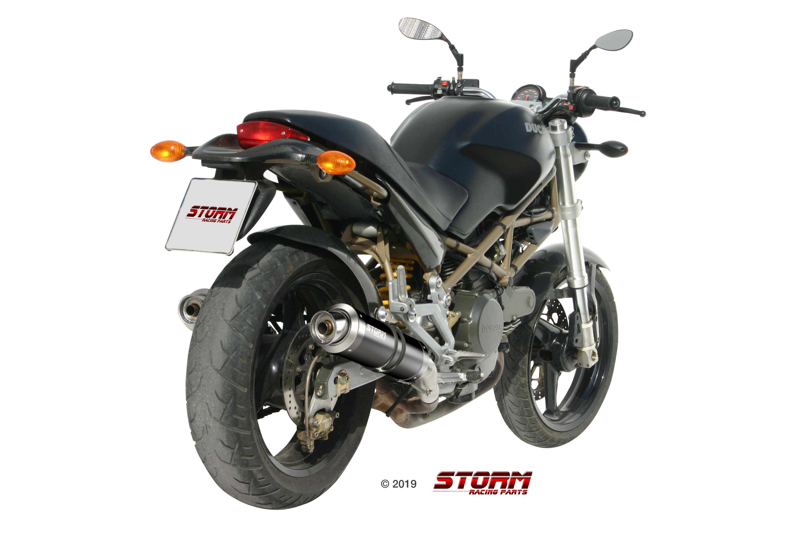 Scarico DUCATI MONSTER 600 Storm Gp Inox Nero D.016.LXSB