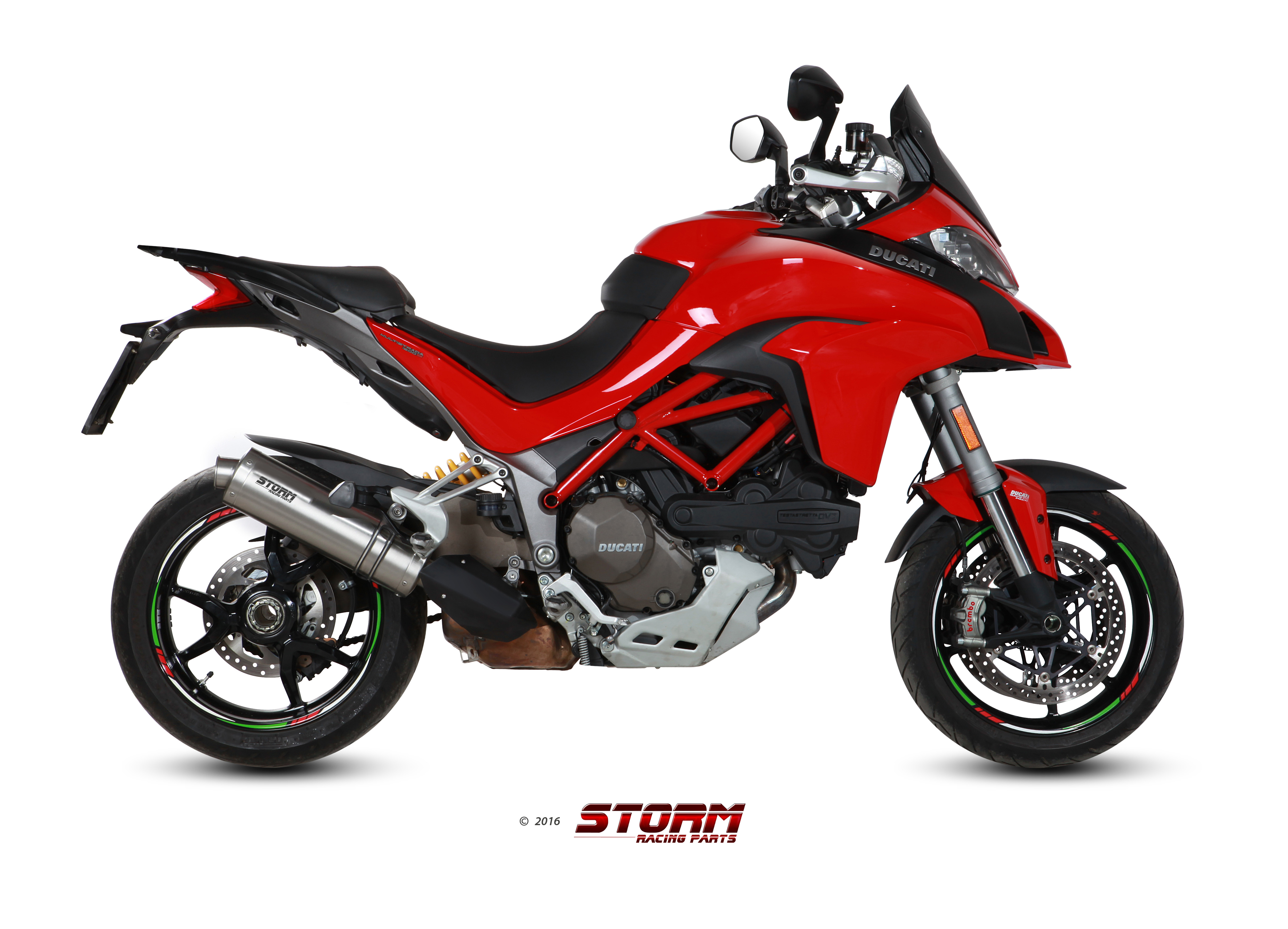 Scarico DUCATI MULTISTRADA 1200 Storm Oval Inox D.034.LX1