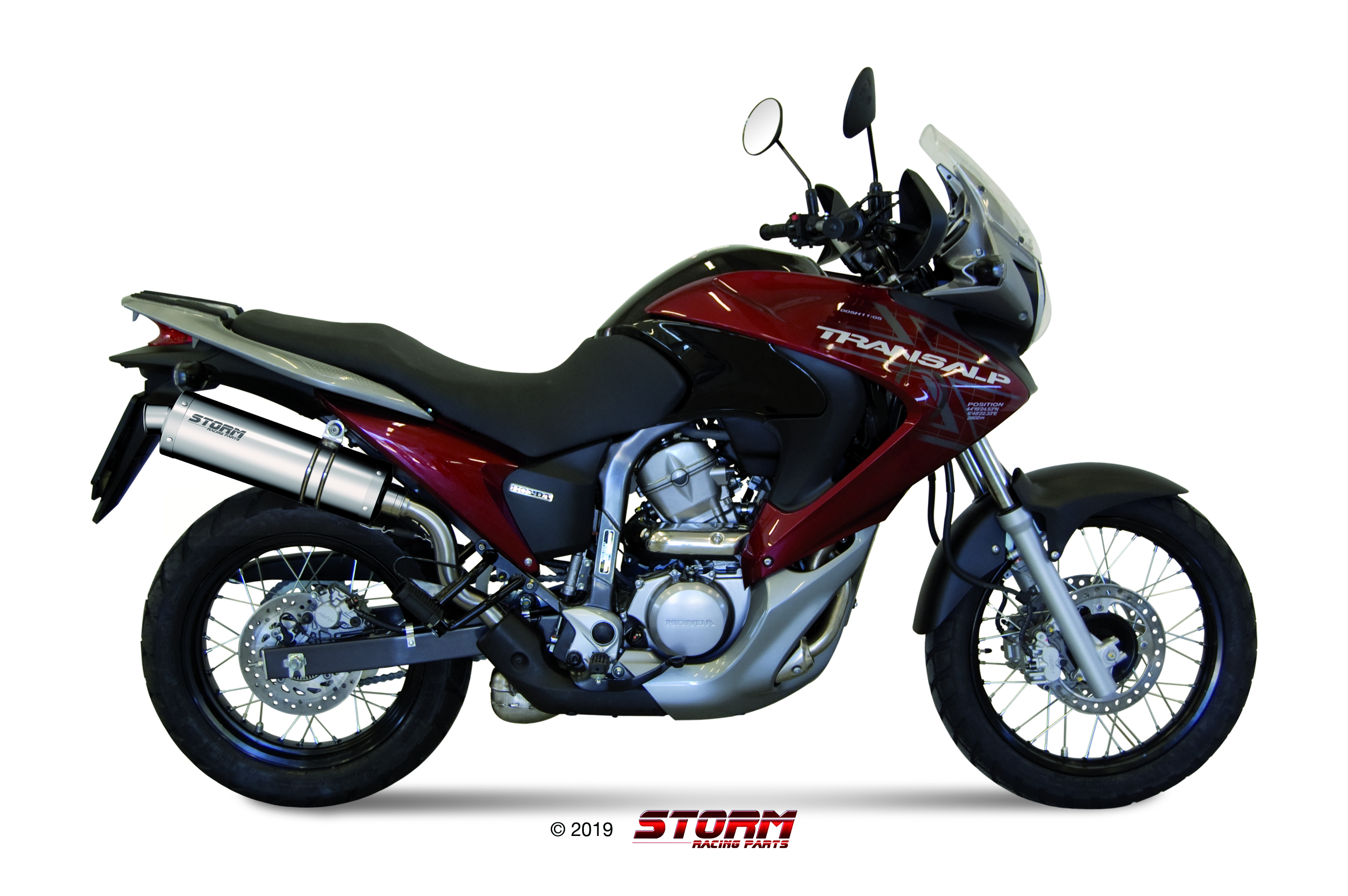 Scarico HONDA XLV TRANSALP 700 Storm Oval Inox H.040.LX1