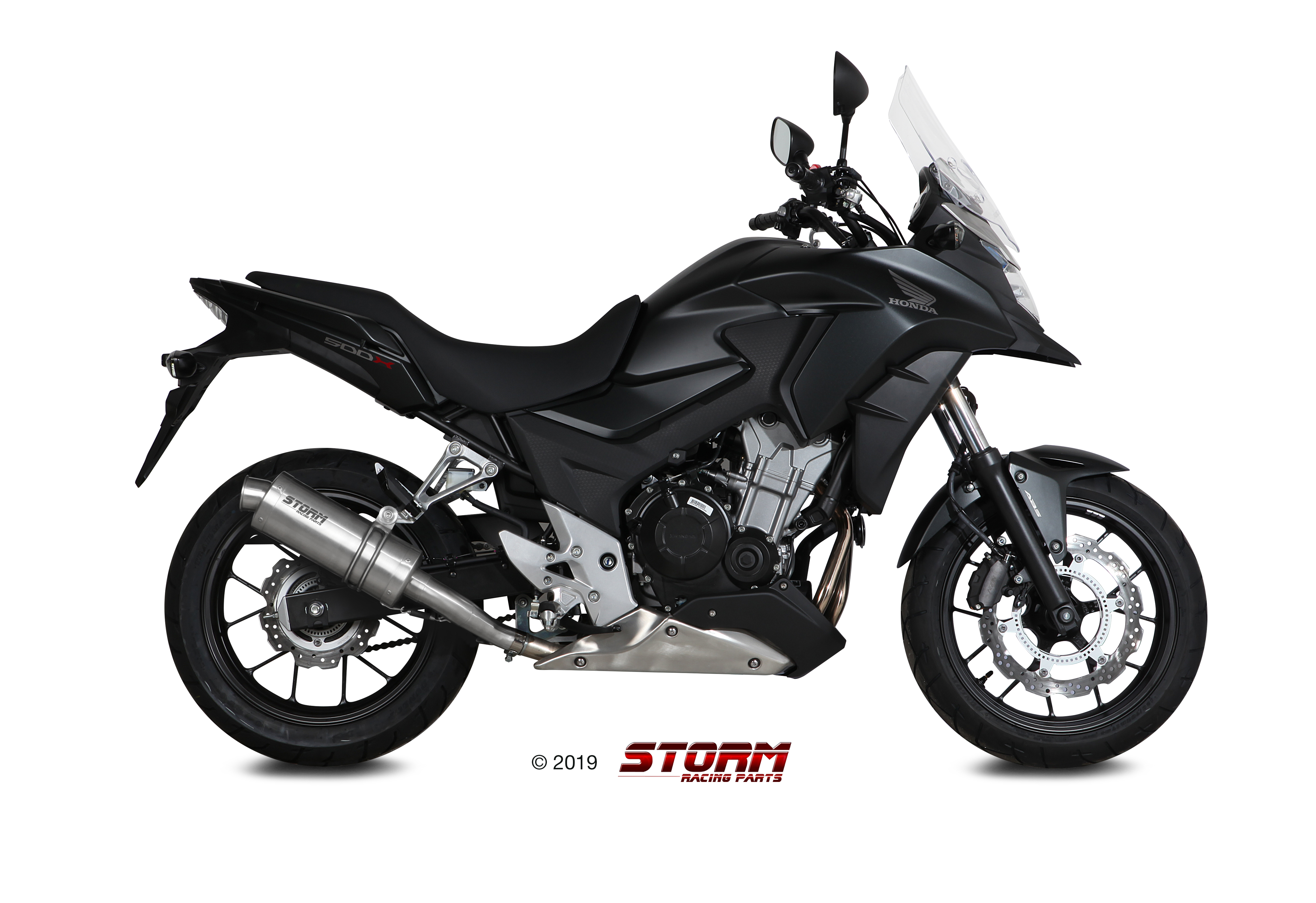 Scarico HONDA CB 500 X Storm Oval Inox H.061.LX1