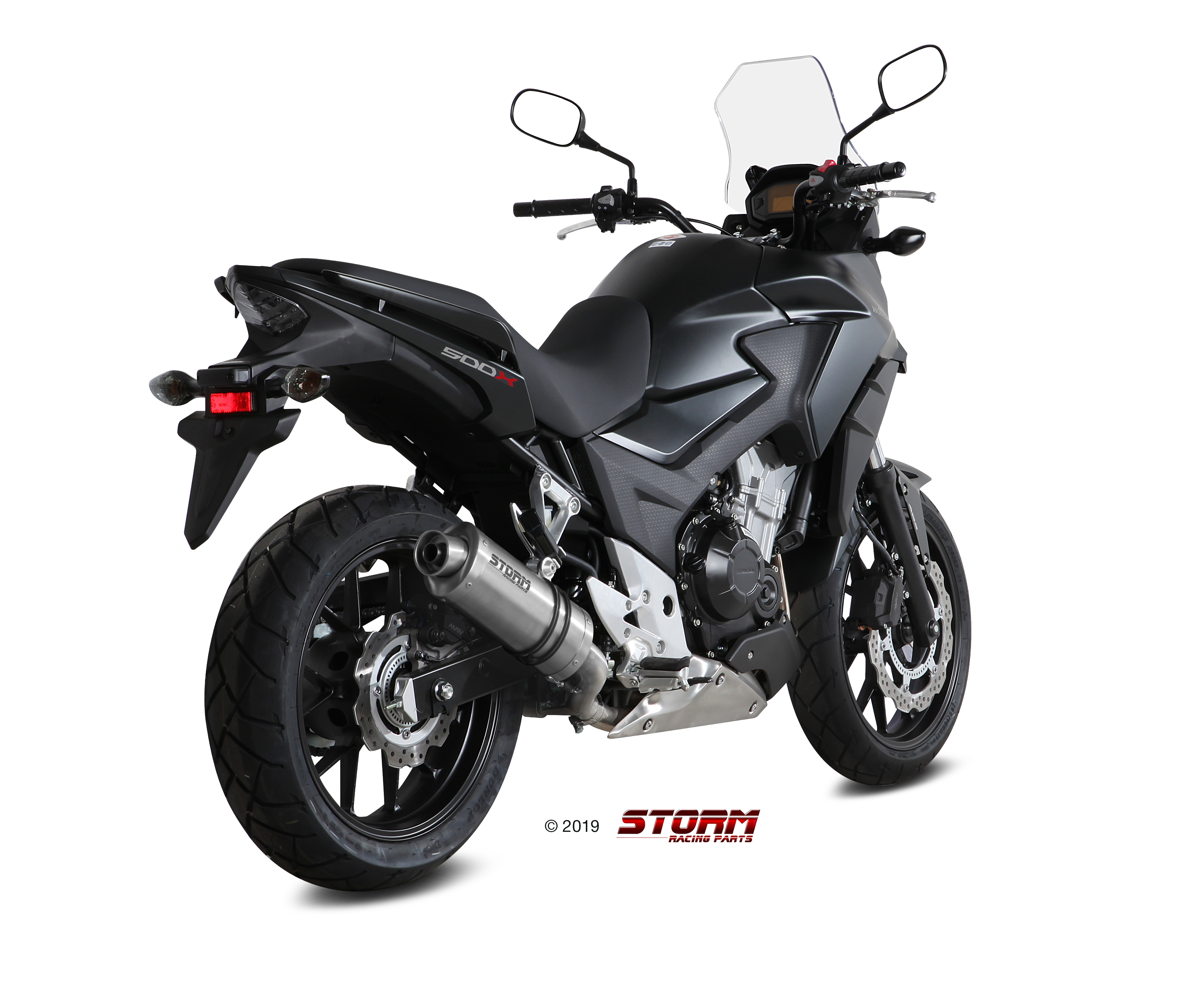 Scarico HONDA CB 500 X Storm Oval Inox H.061.LX1