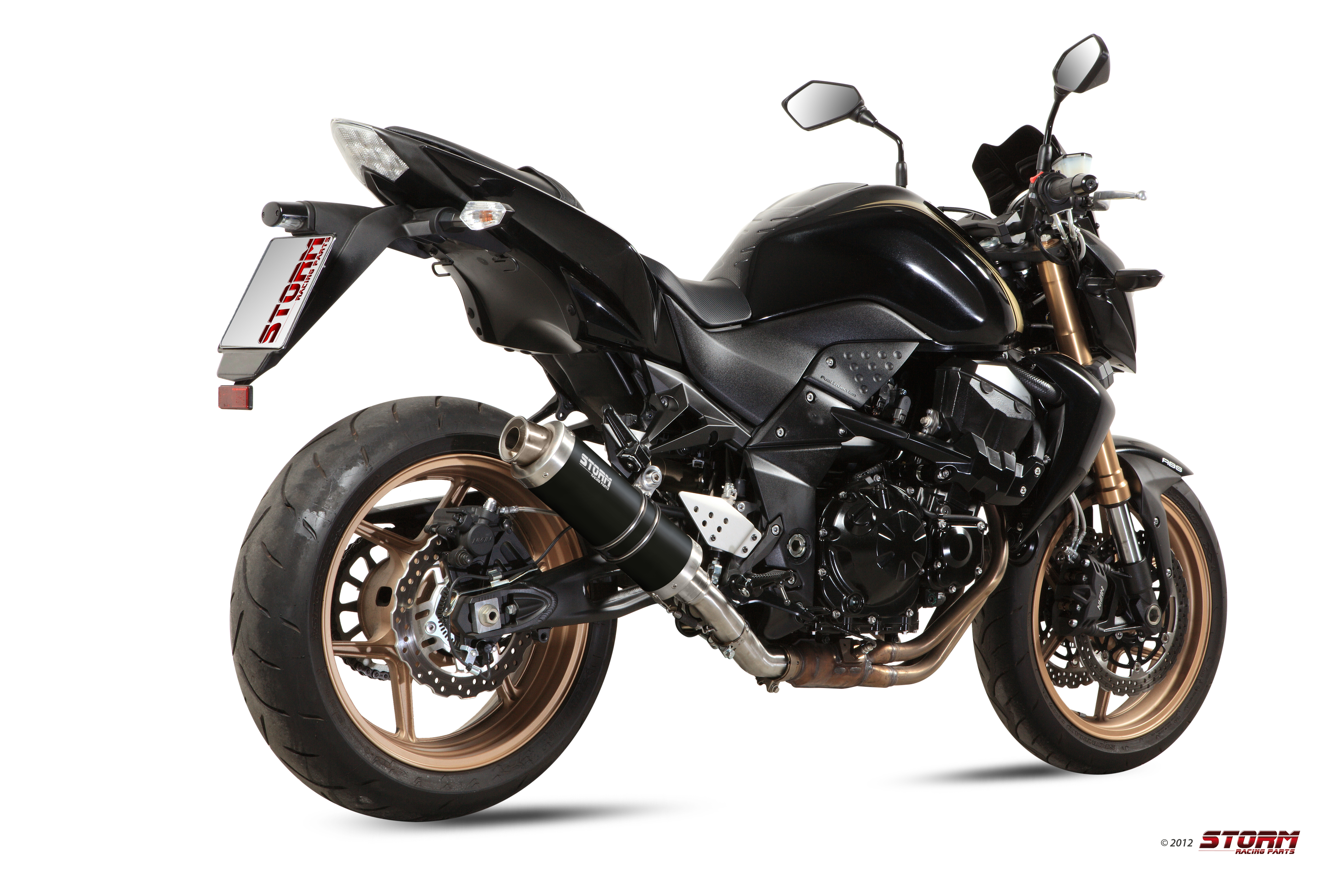 Scarico KAWASAKI Z 750 R Storm Gp Inox Nero K.028.LXSB