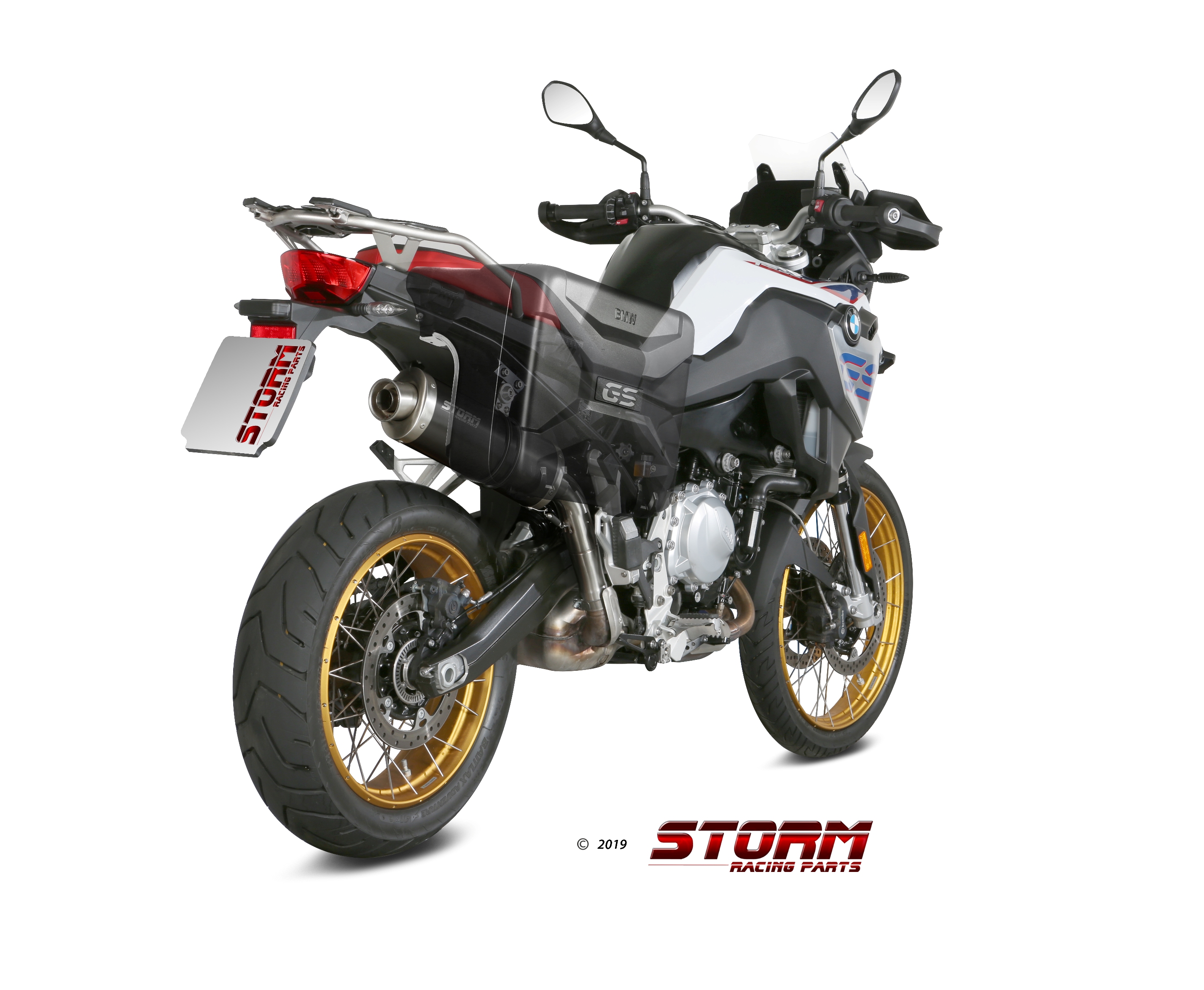 Scarico BMW F 850 GS Storm Oval Inox negro B.033.LX1B