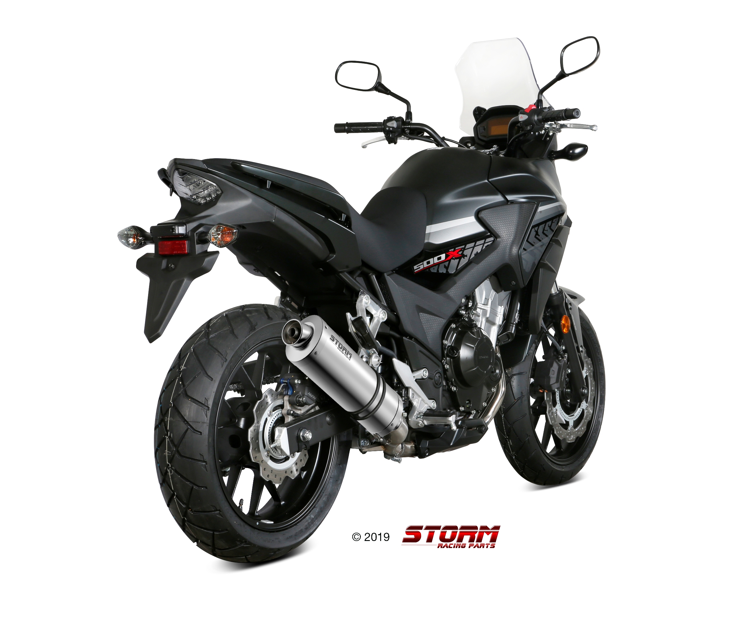 Scarico HONDA CB 500 X Storm Oval Inox H.067.LX1