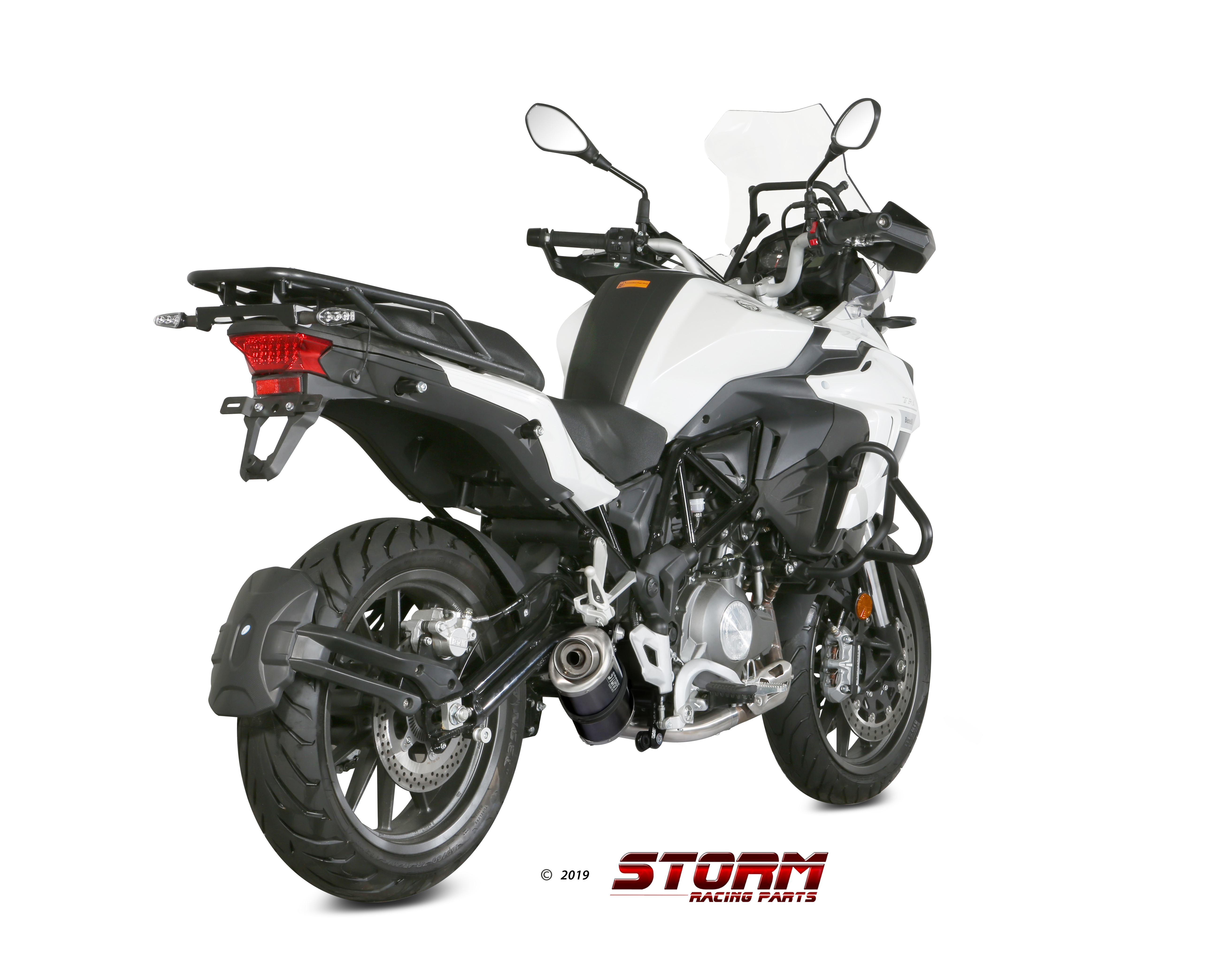 Scarico BENELLI TRK 502 Storm Oval Inox negro E.003.LX1B