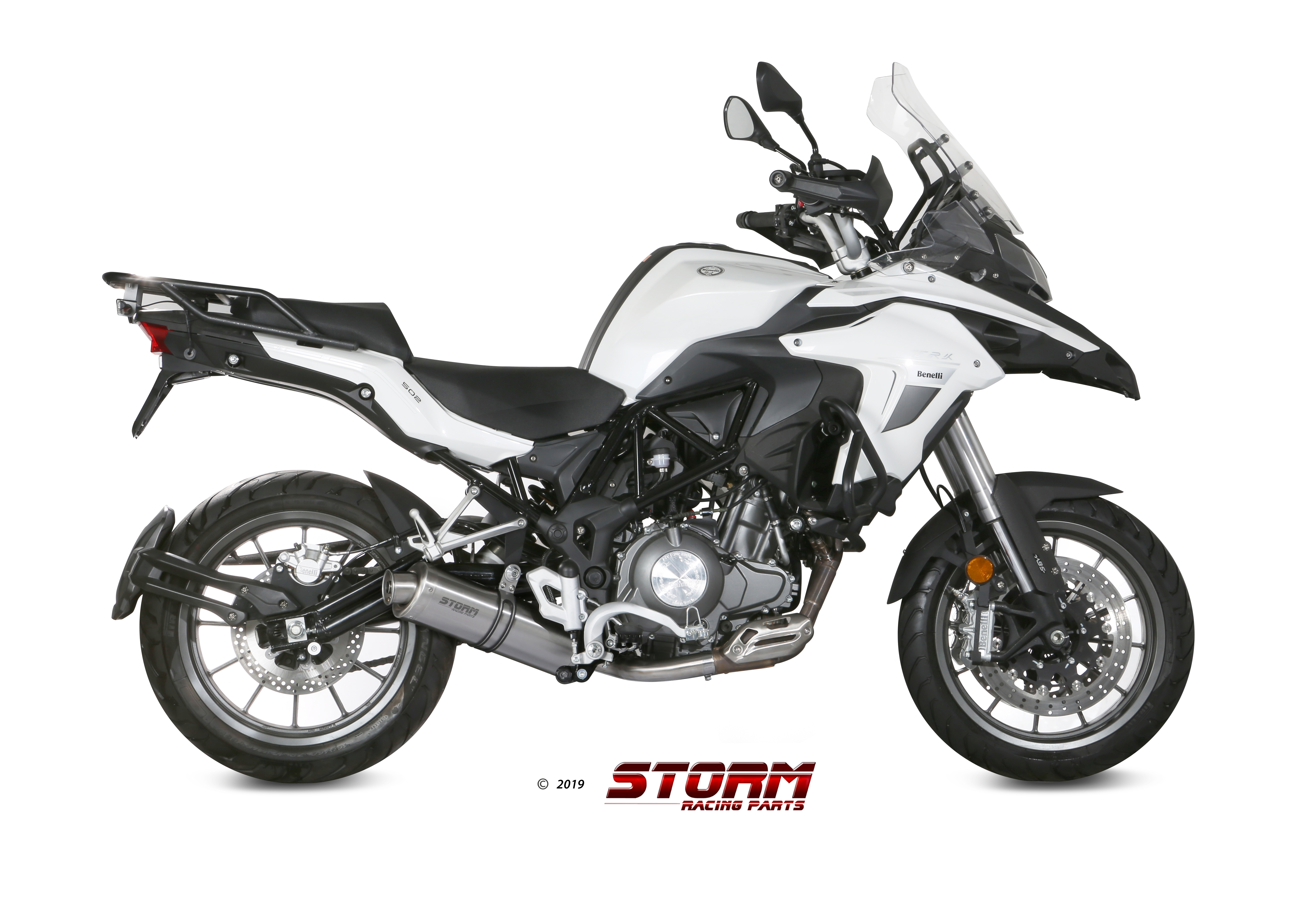 BENELLI TRK 502 Exhaust Storm Oval Stainless steel E.003.LX1