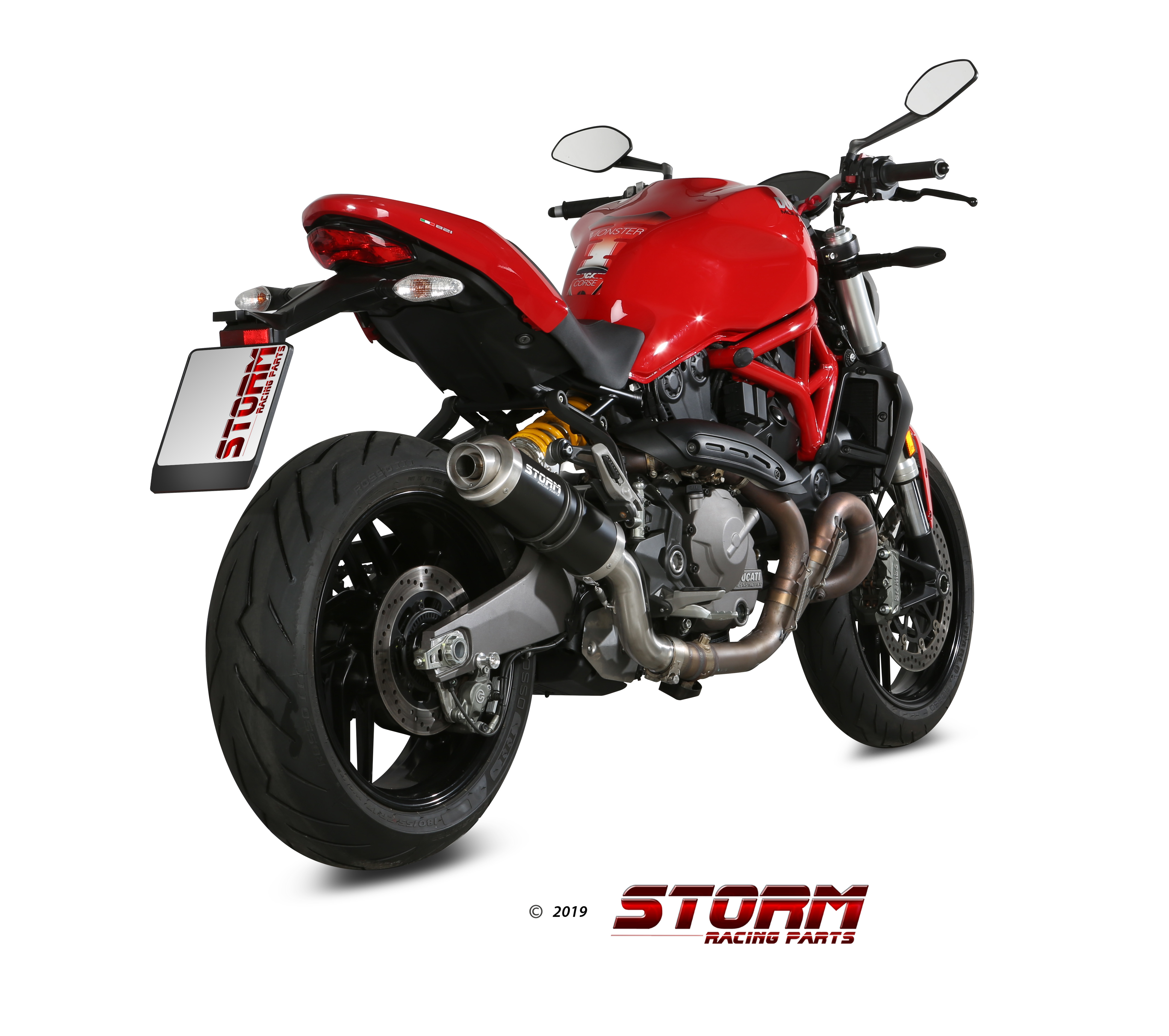 Scarico DUCATI MONSTER 821 Storm Gp Inox Nero D.041.LXSB