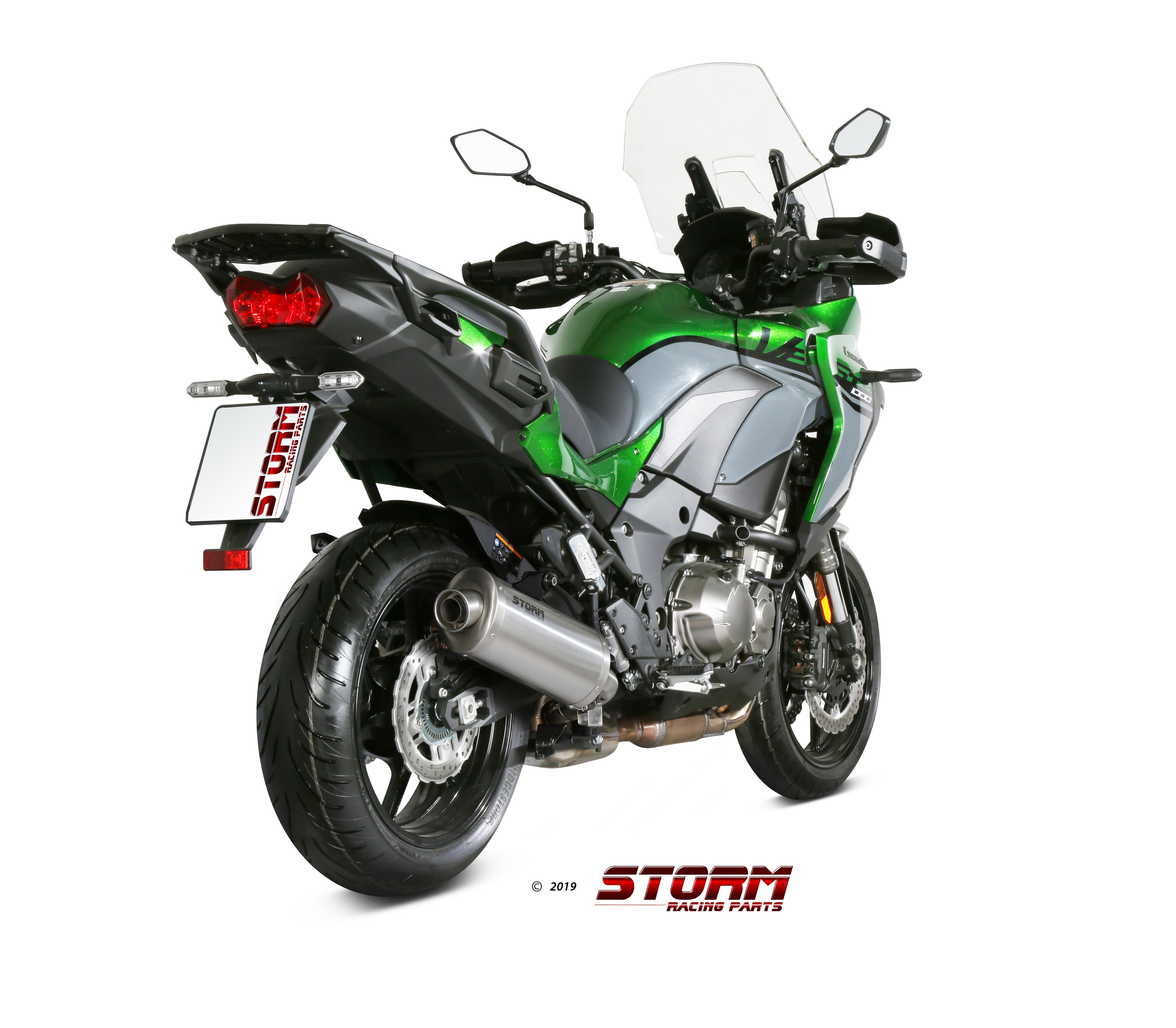 Scarico KAWASAKI VERSYS 1000 Storm Oval Inox K.049.LX2