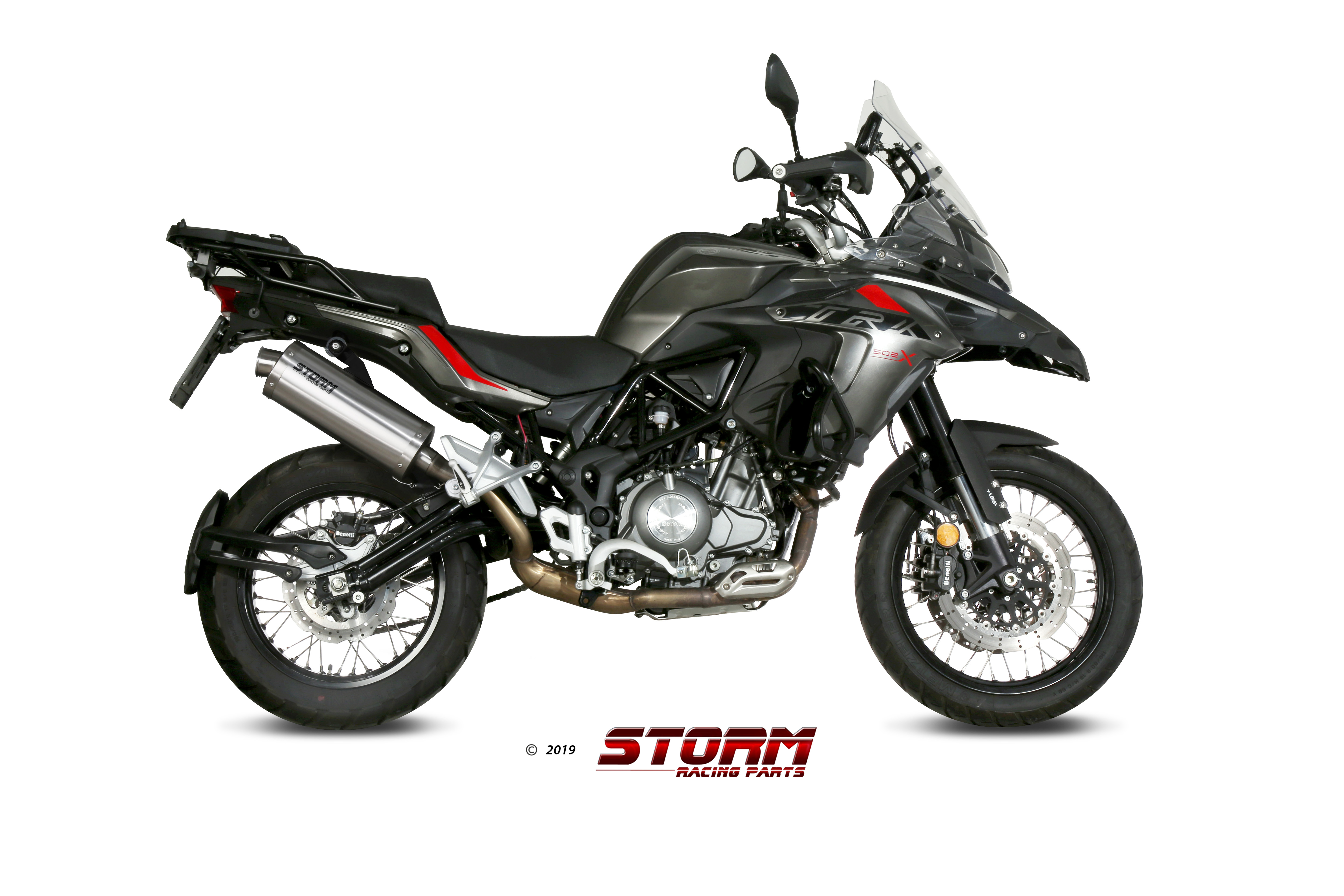 BENELLI TRK 502 X Exhaust Storm Oval Stainless steel E.004.LX2 