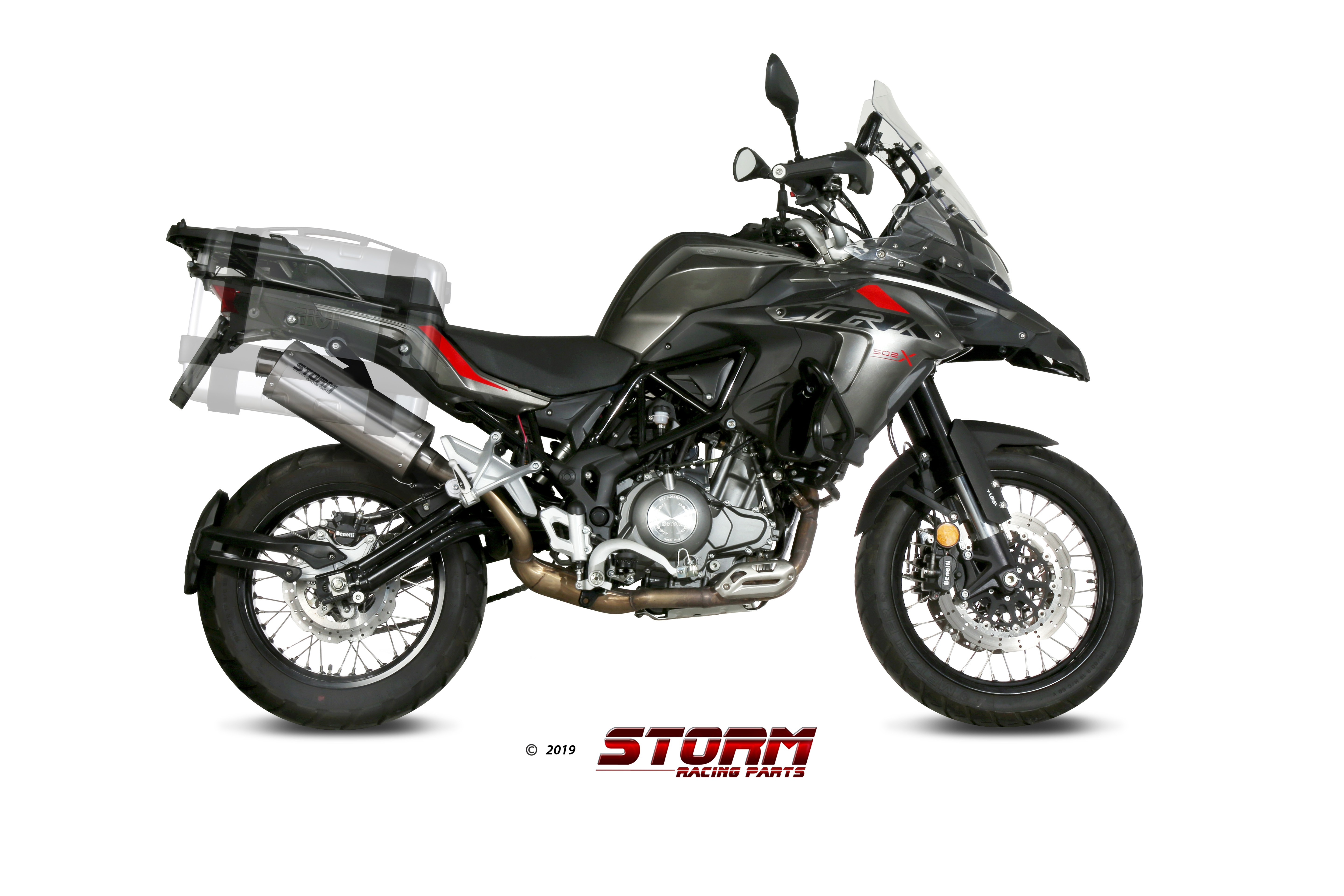 Scarico BENELLI TRK 502 X Storm Oval Inox E.004.LX2 