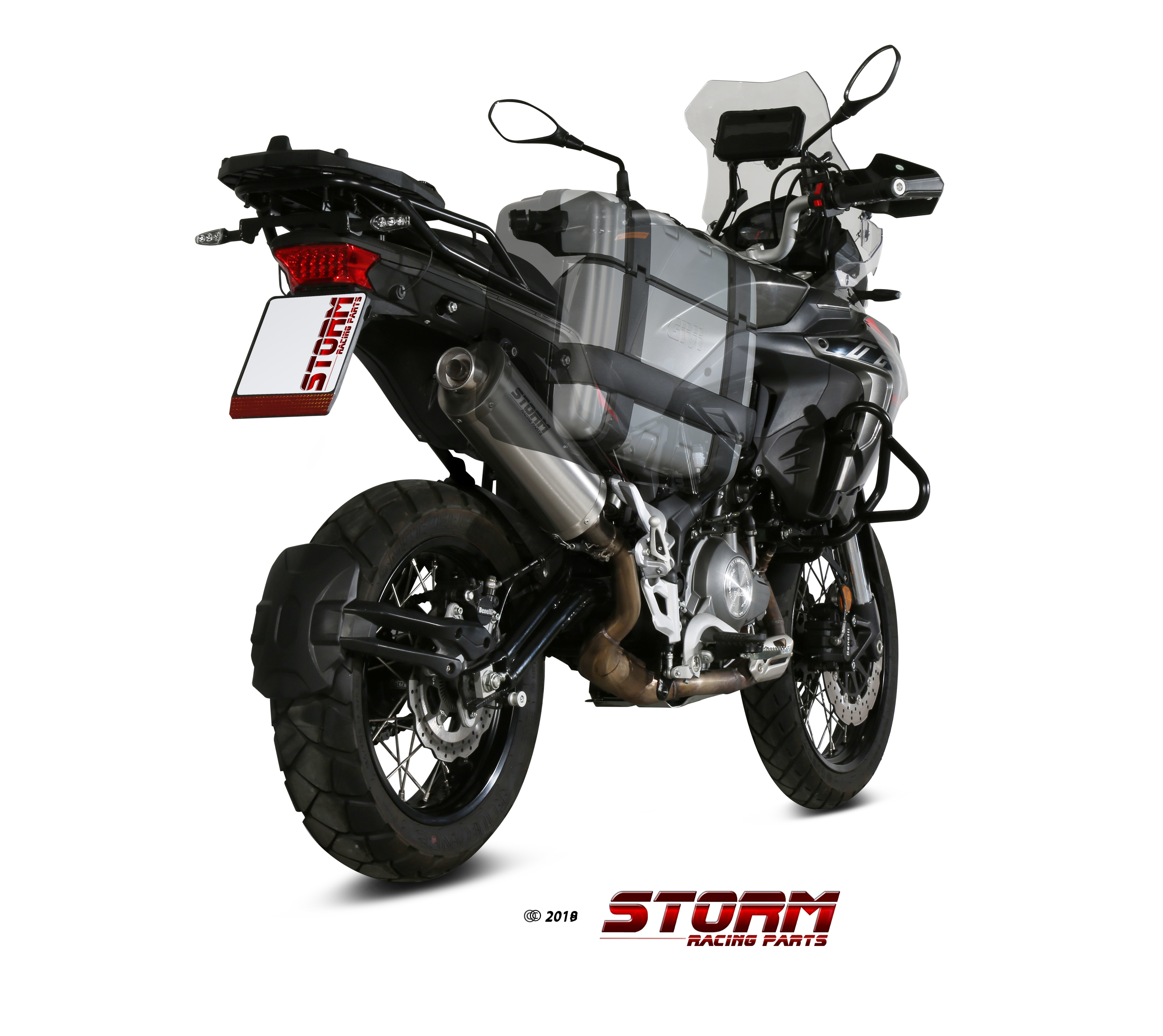 Scarico BENELLI TRK 502 X Storm Oval Inox E.004.LX2 