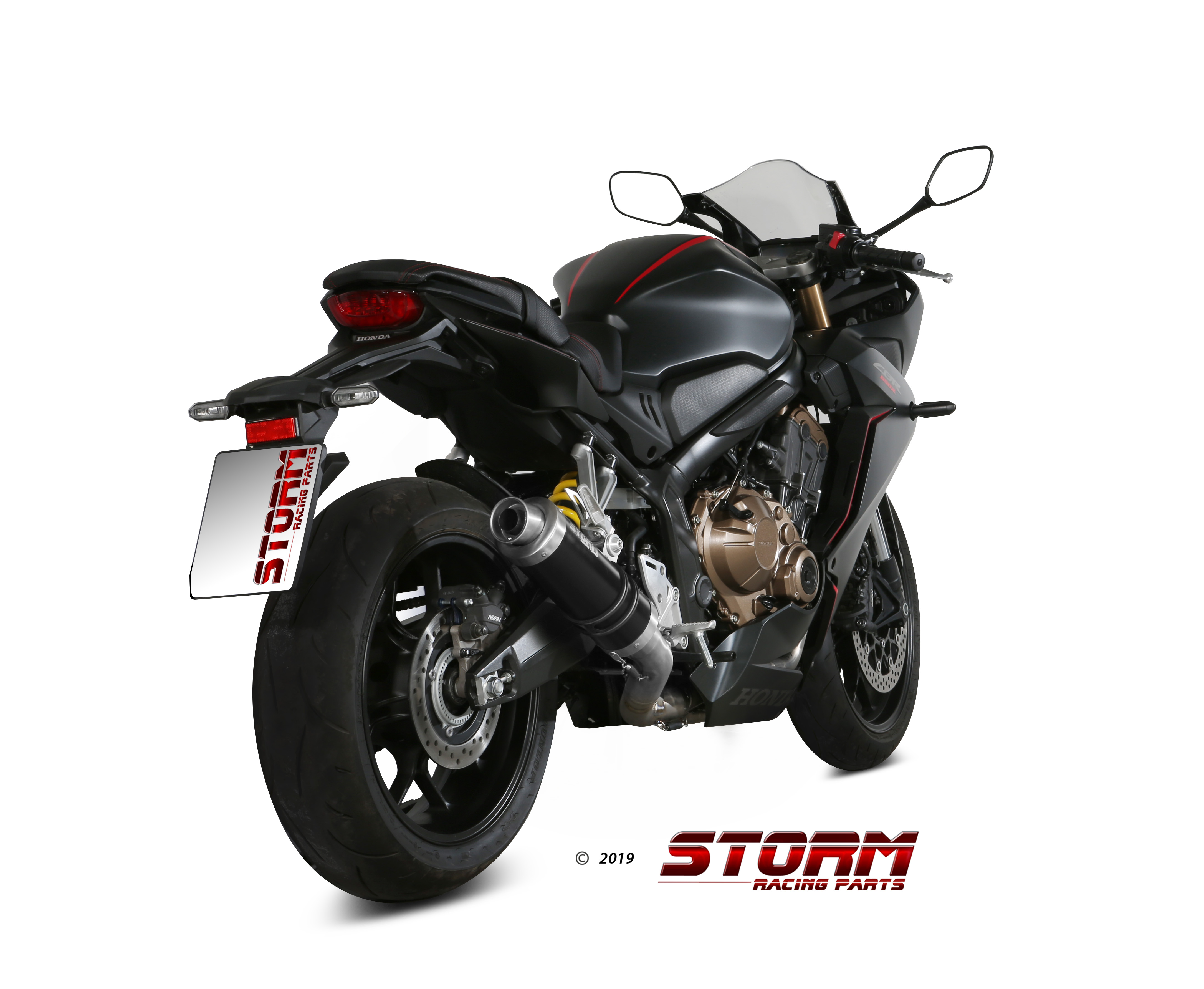 Scarico HONDA CBR 650 R Storm Gp Inox Nero H.072.LXSB