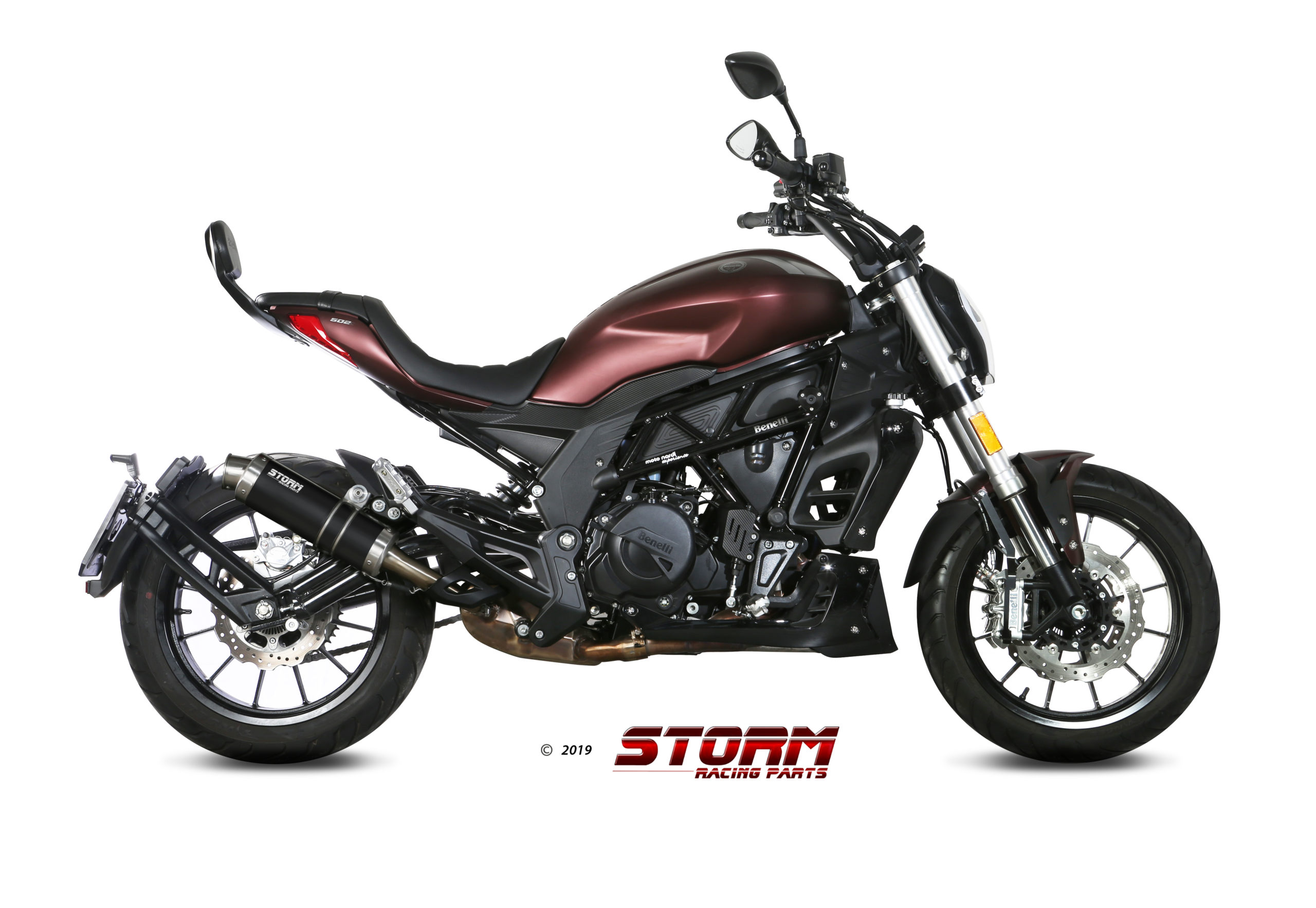 Scarico BENELLI 502C Storm Gp Inox Nero E.005.LXSB