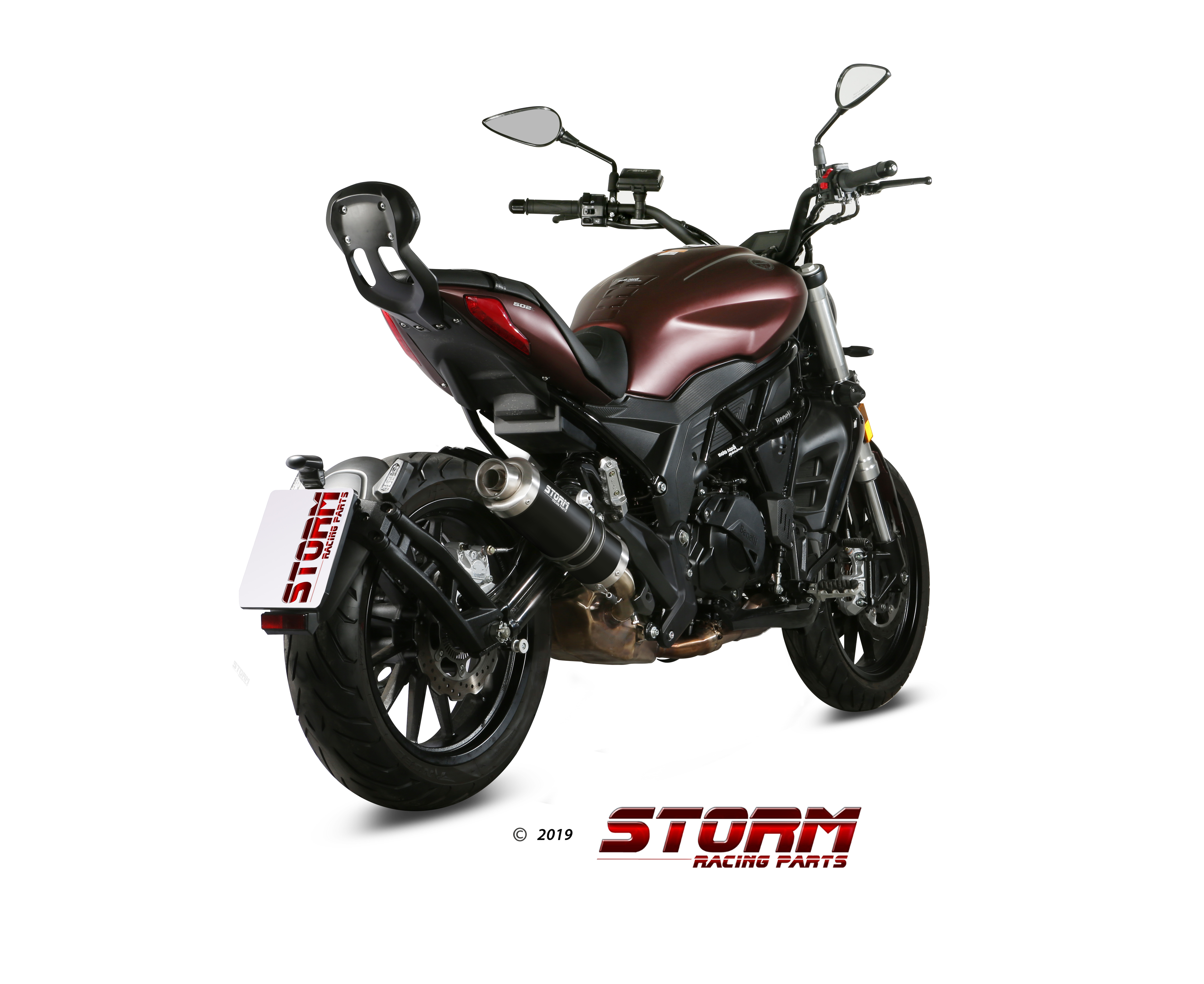 BENELLI 502C Exhaust Storm Gp Black stainless steel E.005.LXSB