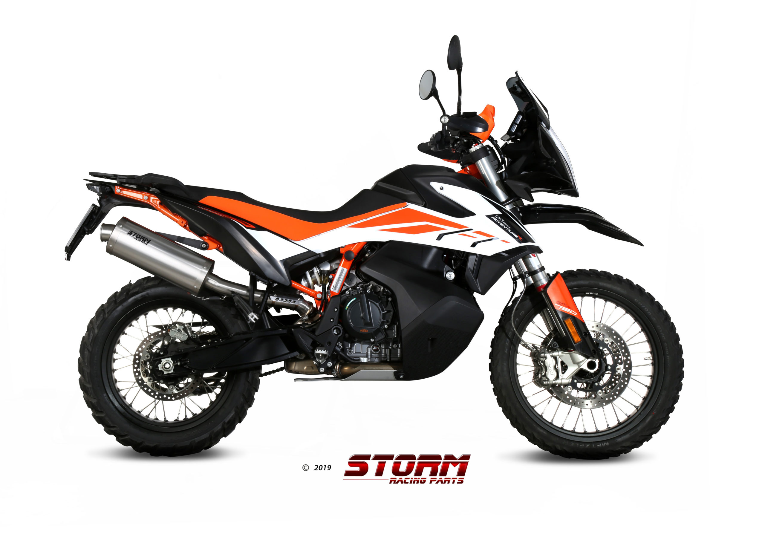 Scarico KTM 790 ADVENTURE / R Storm Oval Inox KT.021.LX2 