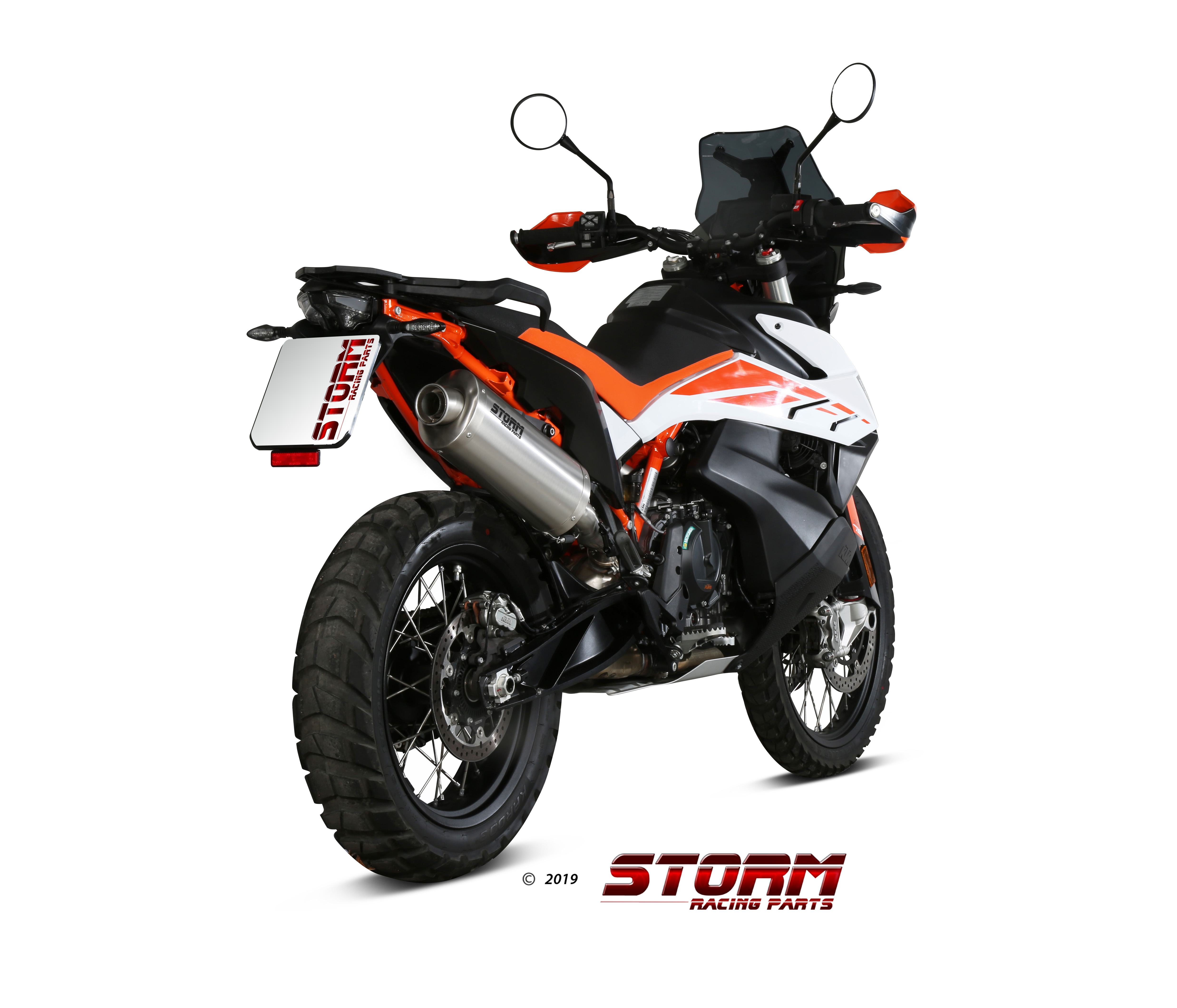 KTM 790 ADVENTURE R Exhaust Storm Oval Stainless steel KT.021.LX2 