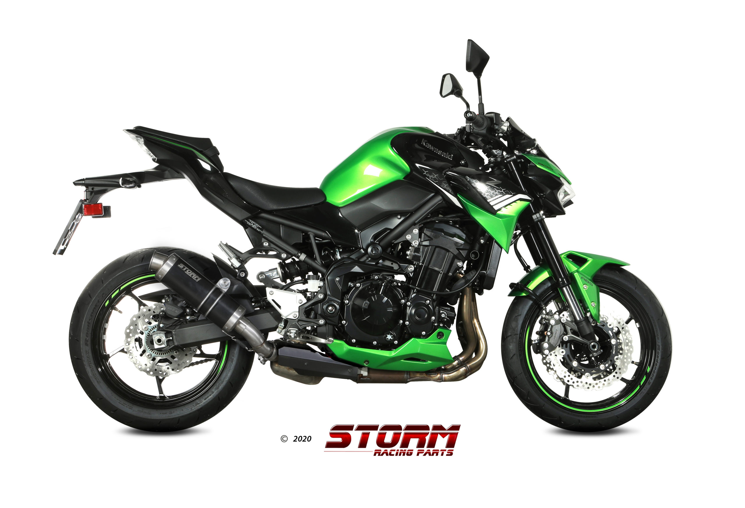 Scarico KAWASAKI Z 900 Storm Gp Inox Nero K.052.LXSB