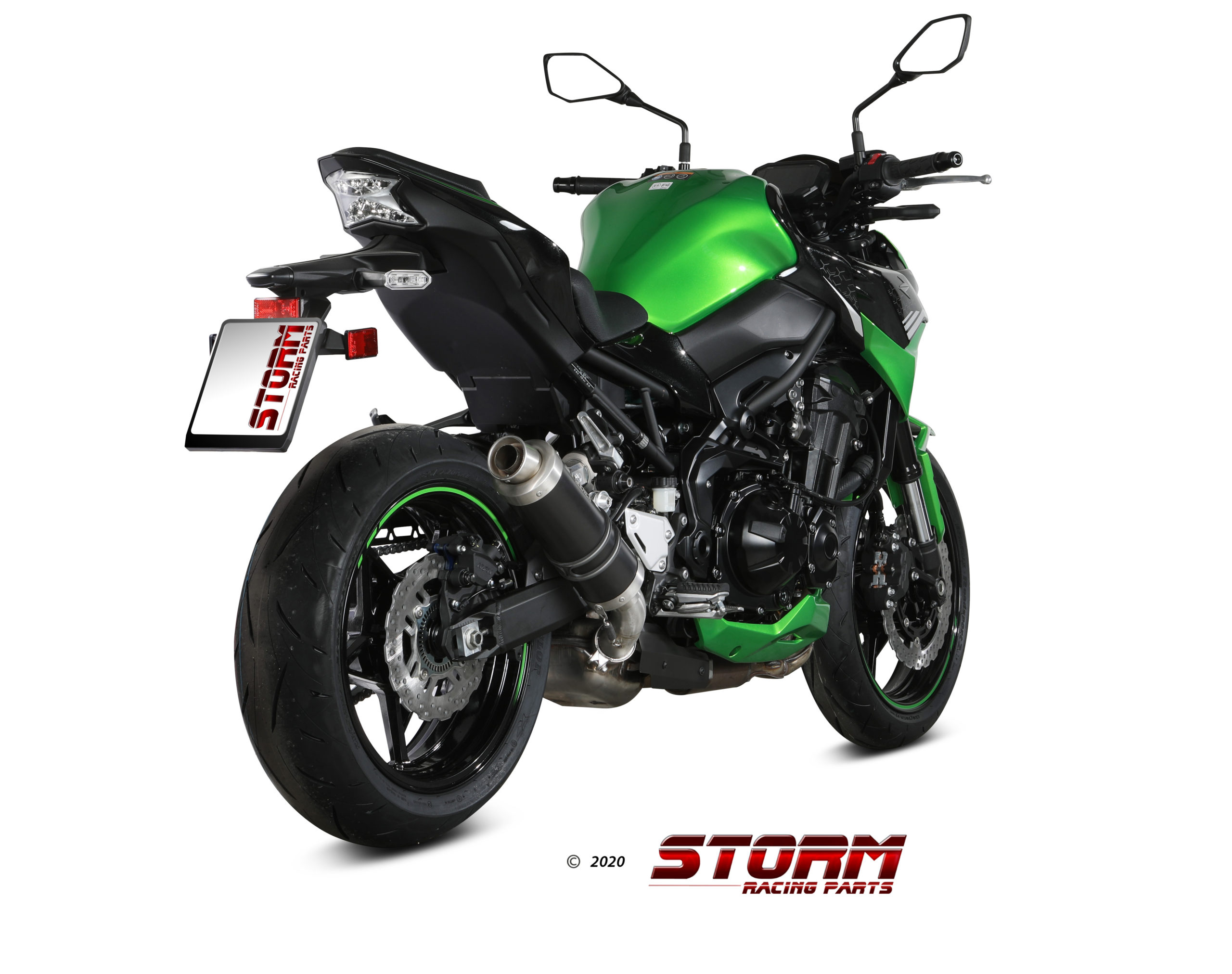 Scarico KAWASAKI Z 900 Storm Gp Inox Nero K.052.LXSB