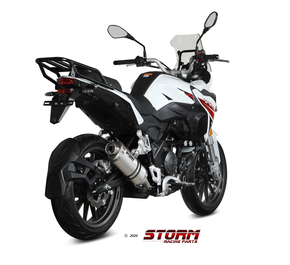 Scarico BENELLI TRK 251 Storm Oval Inox E.006.LX1